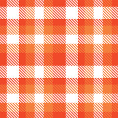 Modern Pastel Tomato Seamless Tartan Textile Design