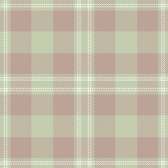Muted Bland and Neon White Seamless Tartan Textile Design