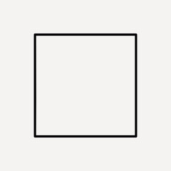 Obraz premium Square, geometric shape vector