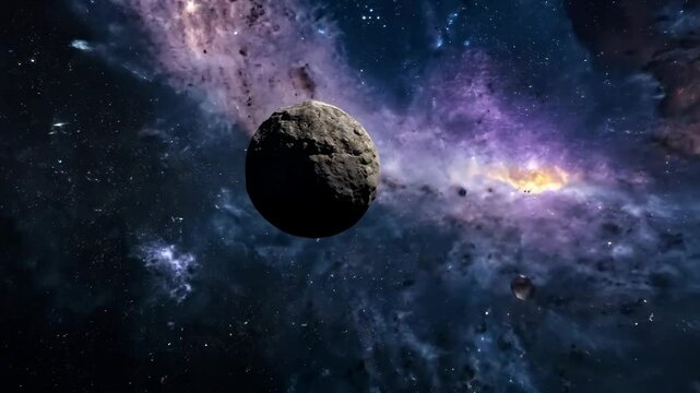 小惑星帯の多くの小惑星2