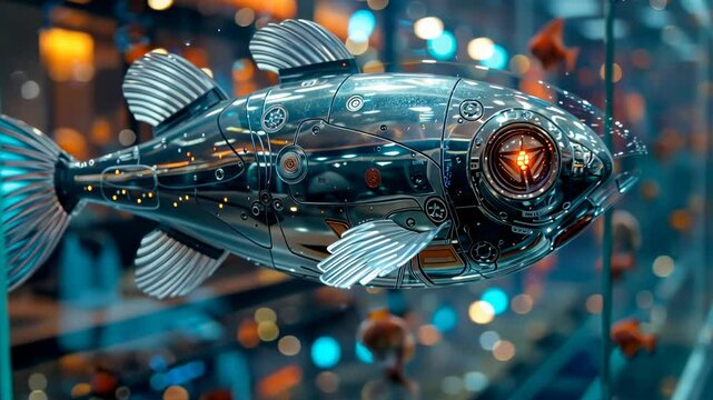 高技術水槽のロボット魚5