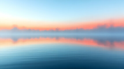 Fototapeta premium Sunrise Reflection On Calm Water