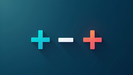Obraz premium Visualize Your Business Decisions: A Cute Vector Guide to Analyzing Pros and Cons with Plus and Minus Symbols for Strategic Planning and Data-Driven Choices