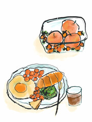 Nutritious Breakfast Arrangement (Warm-toned Still Life)