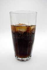 Glass of Cola with Ice, Refreshing and Chilled Drink
