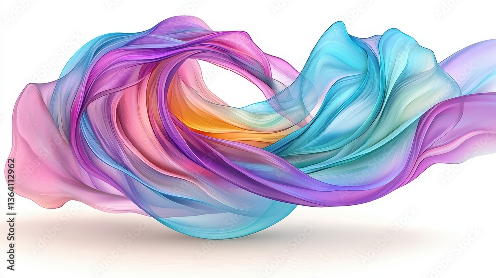 Poster vibrant colorful abstract design with swirling patterns and shapes creating a dynamic visual experie