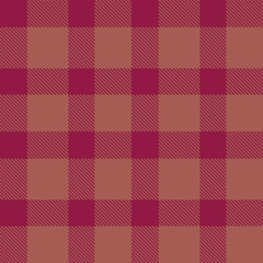 Bright Purple Red and Light Pinkish Brown Seamless Tartan Textile Design