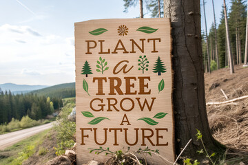Plant a Tree, Grow a Future Inspiring Environmental Message