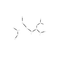 3D image of Sphingolipid skeletal formula - molecular chemical structure of  aliphatic amino alcohol example isolated on white background
