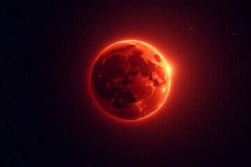 Fototapeta premium Earth, Sun, and Moon in Space with a Cosmic View