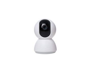 PNG,A video surveillance camera, isolated on white background