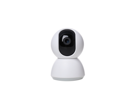 PNG,A video surveillance camera, isolated on white background - Powered by Adobe