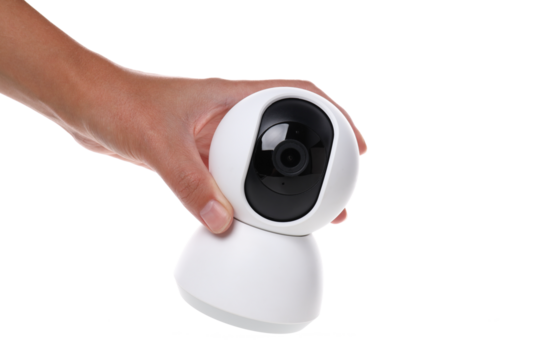 PNG,A video surveillance camera, isolated on white background