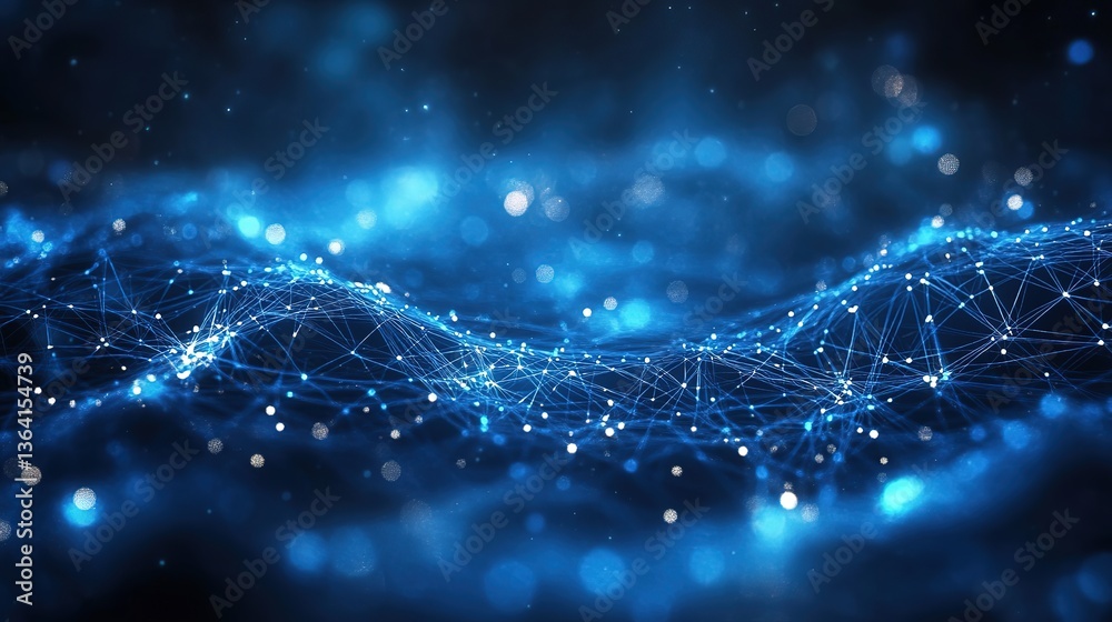 Aufkleber Binary data processing for cyber security and computing technology. 8k Resolution