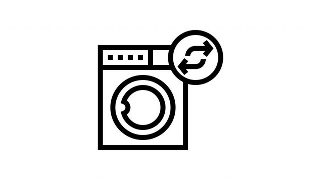 washing machine animated icon