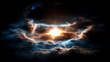  solar flare's intense light