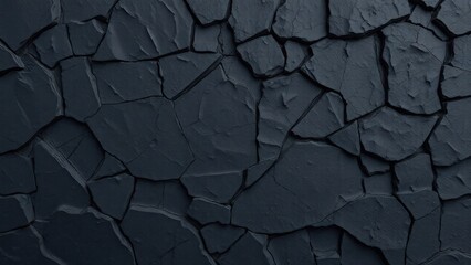 Fototapeta premium Black stone texture background. Rock texture. Abstract grunge stone background.
