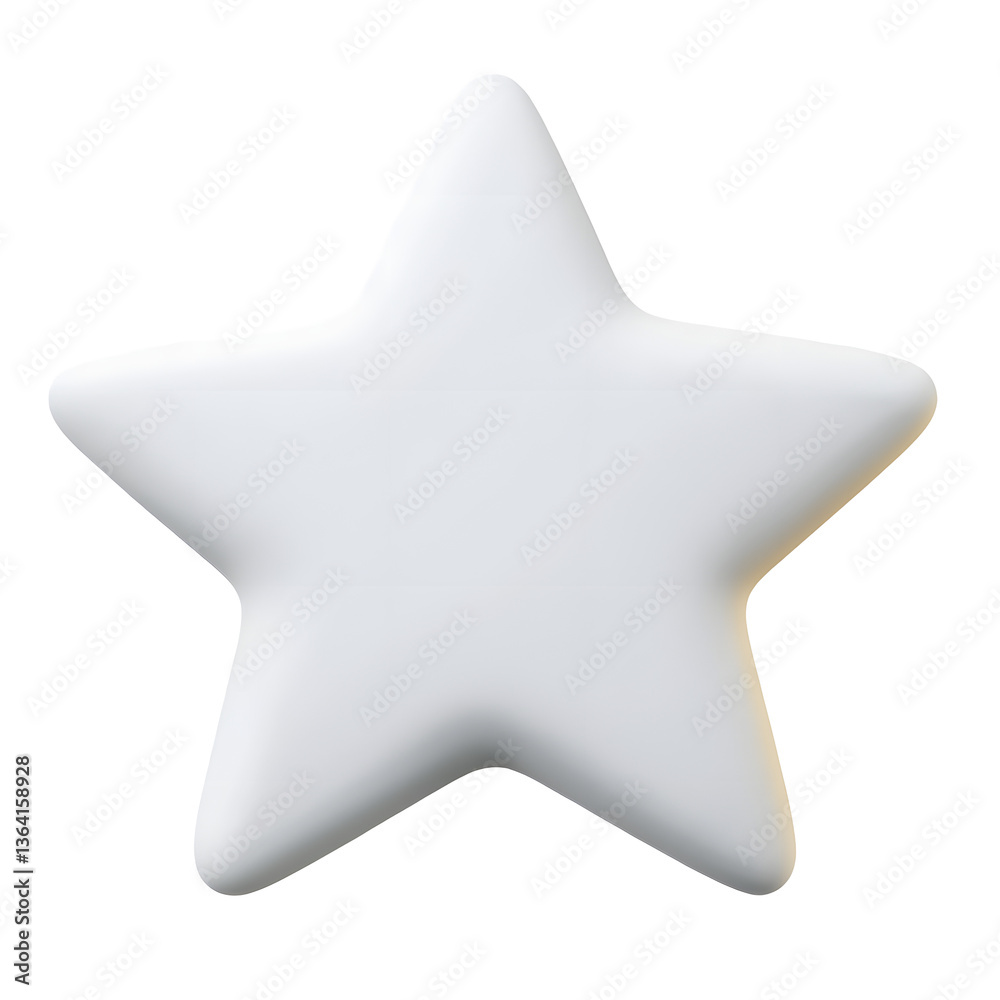 Poster A clean geometric star shaped icon with a minimalistic symmetrical design and smooth edges perfect for professional and modern user interface UI applications