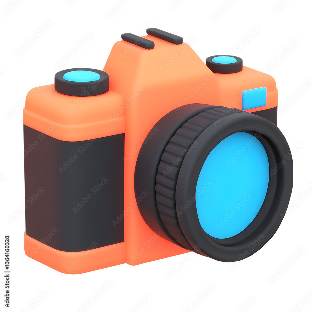 Fototapete A sleek and modern 3D icon with a compact well defined shape smooth rounded subtle details for a professional and elegant visual style