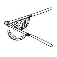 Lemon squeezer continuous line art drawing