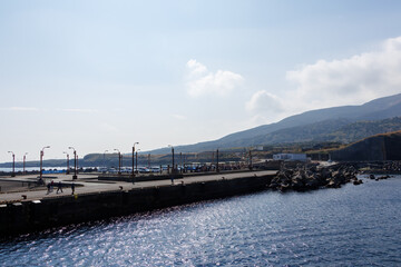 伊豆諸島南部にある絶海の孤島、三宅島に到着した。
三宅島は諸島内で最も活動が盛んな活火山の島である。
真新しい溶岩によって形成された島は独特の自然環境が見所。
東海汽船東京湾～伊豆諸島八丈島、太平洋航路の橘丸船上にて - 2025
