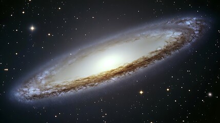 Obraz premium Elliptical galaxy in deep space.