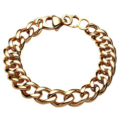 Obraz premium Gold Chain Bracelet Bold Design Luxury Jewelry