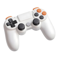 A clean minimalist design game controller with dual analog sticks buttons and triggers for an immersive gaming experience