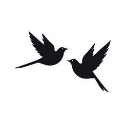 Obraz premium vector illustration of a flying bird