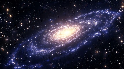 Fototapeta premium Spiral galaxy in deep space. (59)