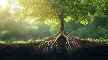 Majestic Tree Roots Unveiled: Nature's Hidden Strength