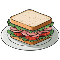 Sandwich illustration
