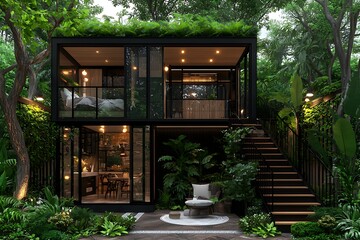 Modern Tiny House Jungle