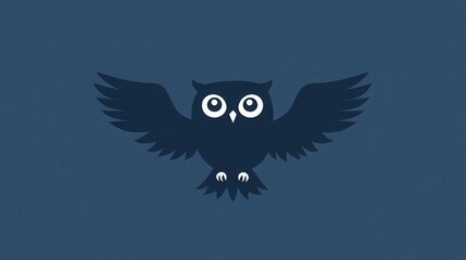 Obraz premium Cute Owl Flying with Night, Bird, and Cartoon Vector.