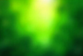 Generative AI Abstract Green Nature Blurred Background Design