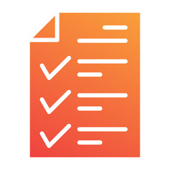 Fototapeta premium Checklist Icon