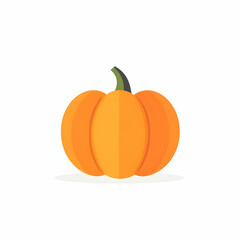 flat design of a pumpkin