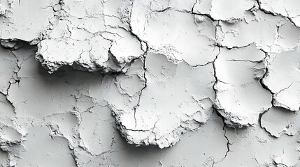 Old cracked paint on a white wall. Abstract background for design.