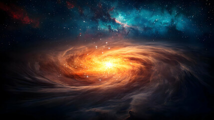 Obraz premium Spiral Galaxy In Outer Space