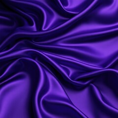 Obraz premium Black blue purple silk satin background. Copy space for text or product. Wavy soft folds on shiny fabric. Luxurious deep lilac background. Valentine, Christmas, Anniversary, Black Friday. Web banner.