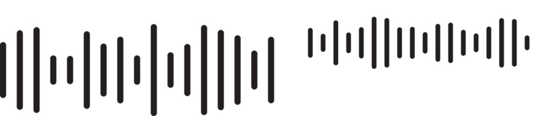 Audio technology, music sound waves vector icon design eps 10
