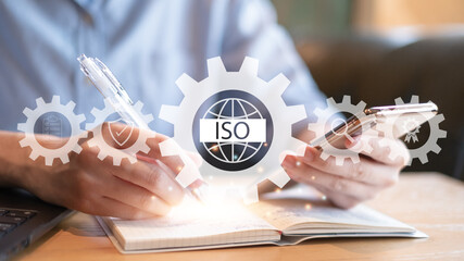 ISO standard guarantee assurance quality certification technology business concept