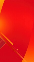 Modern orange yellow red abstract background. Minimal. Gradient. Banner with geometric shapes lines stripes and triangles. Design. Bright. High contrast. For business, corporate. Futuristic.