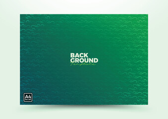 abstract green background template with natural element geometric composition
