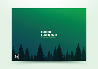 abstract green background template with natural element geometric composition