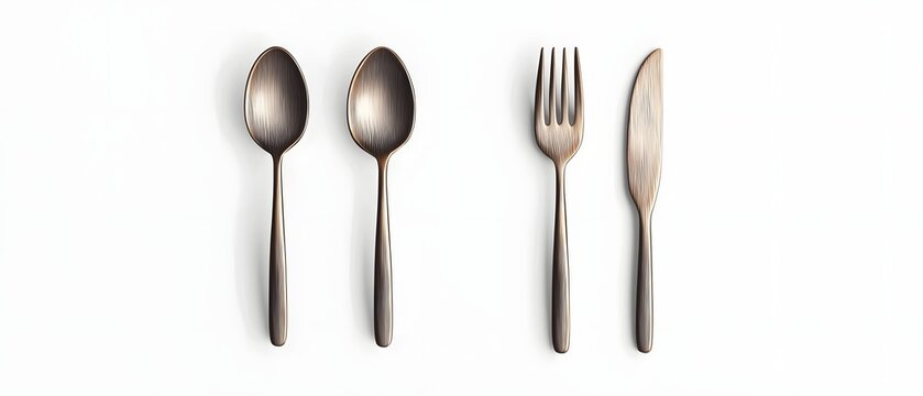 Elegant and Minimalist Cutlery Icon with Flowing One Line Design   Perfect for Fine Dining Logos Restaurant Menus and Sophisticated Culinary Branding