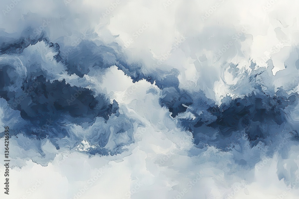 Canvas Prints abstract blue and white cloudy sky background for design projects