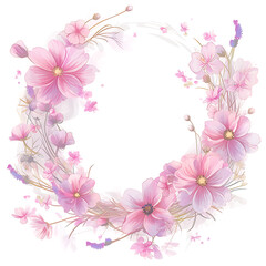 Floral flower vector Illustrations on white background