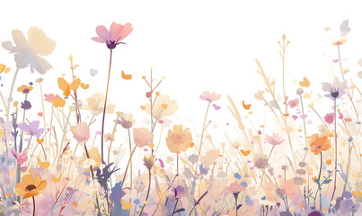 Floral flower vector Illustrations on white background