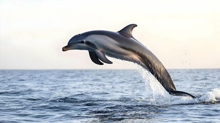 Fototapeta premium Dolphin Leaping Out Of Water